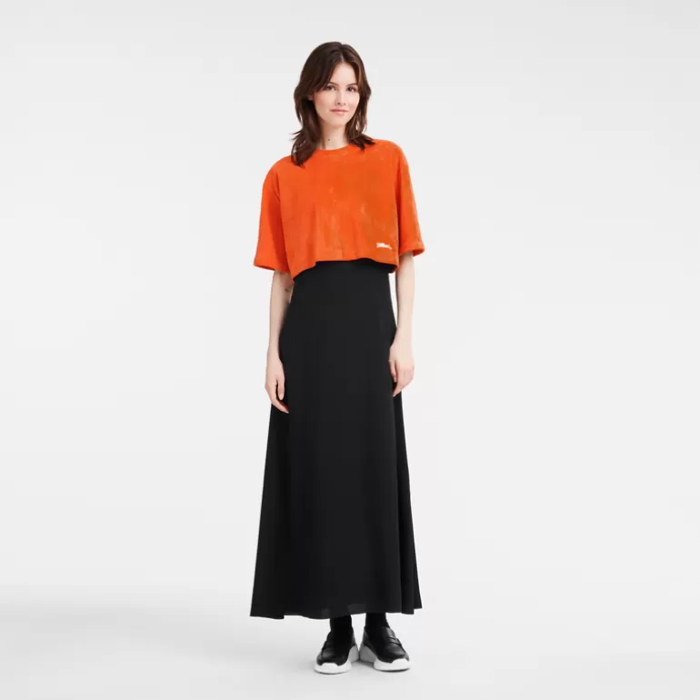 Longchamp Leather crop top^Women Tops & Blouses