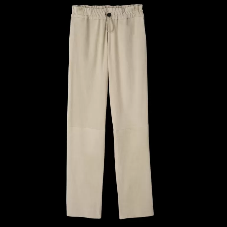 Longchamp Leather straight pants^Women Trousers & Shorts