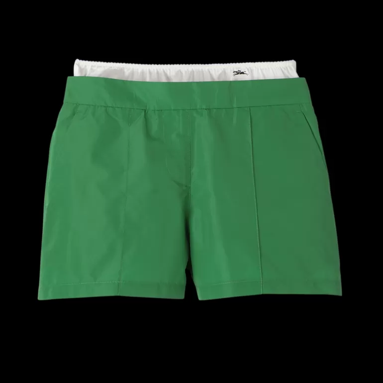 Longchamp Short pants with belt patch^Women Trousers & Shorts