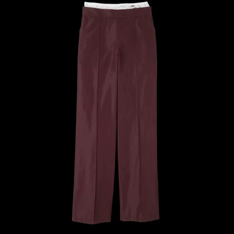 Longchamp Straight pants with patch^Women Trousers & Shorts