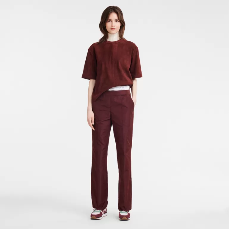 Longchamp Straight pants with patch^Women Trousers & Shorts